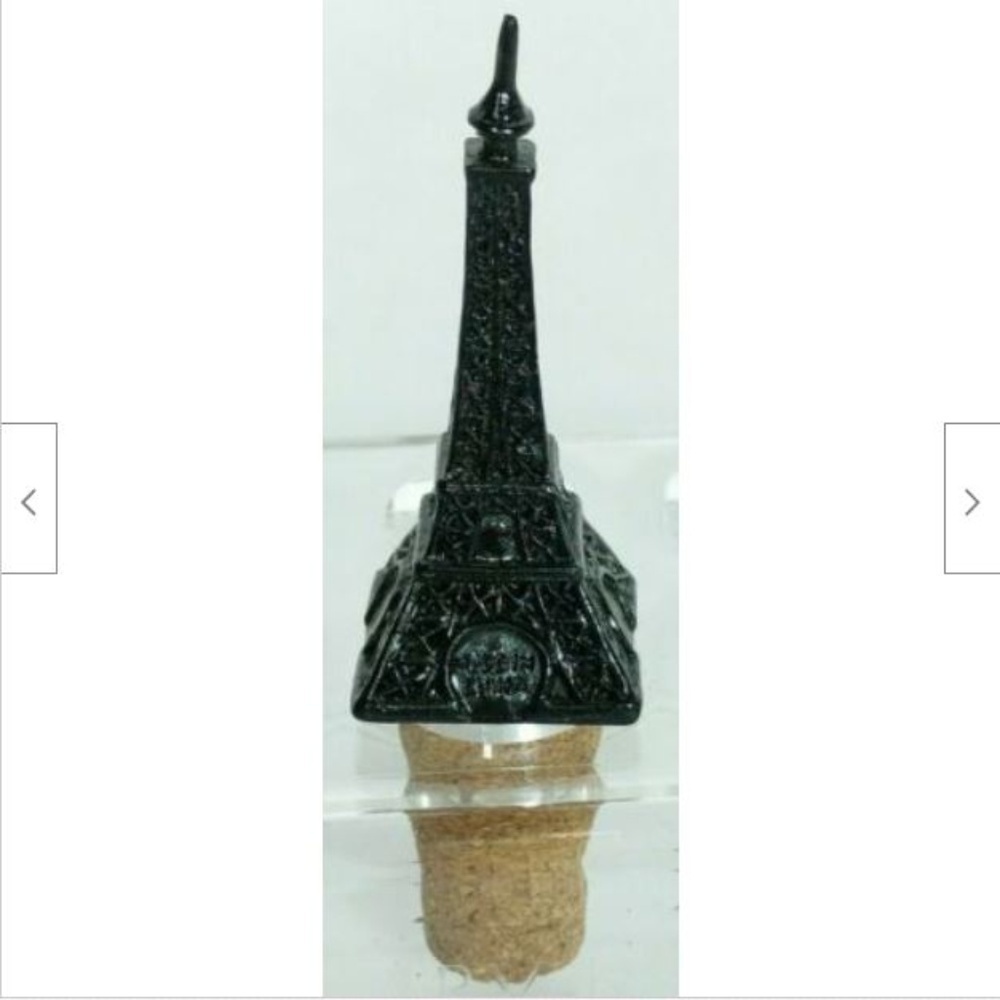 Eiffel Tower Wine Stopper Black